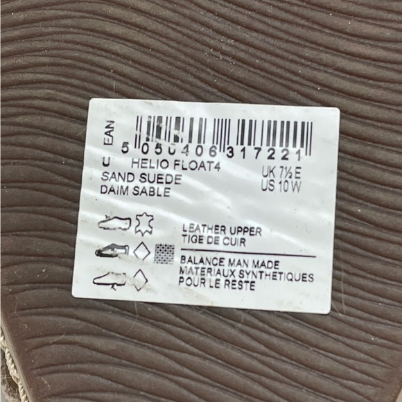 Clarks Helio Float Wedge Sandal in Tan Suede Size 10 Wide - Picture 9 of 13